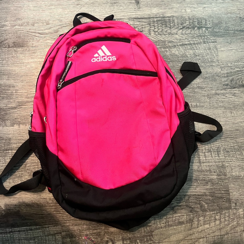 Adidas Fuchsia and Black Backpack